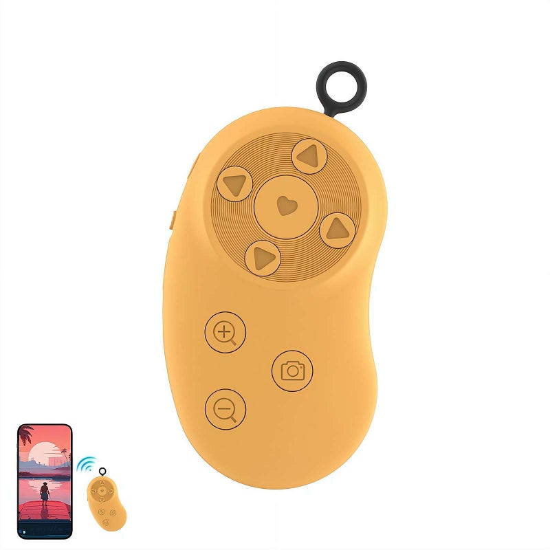 Fingertip Wireless Blue tooth Remote Control,Rechargeable Scrolling Ring Remote App Control Page Turner,Compatible with Phone, Pad and Android Phones/Tablet - Image 1